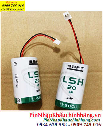 Saft LSH20 (Zắc PH2.0-2P), Pin nuôi nguồn PLC Saft LSH20 D 13000mAh, Xuất xứ PHÁP